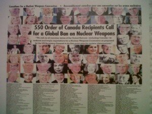 Order of Canada Disarmament Poster